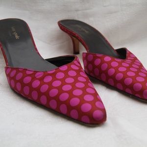 Kate Spade kitten heel mules size 8 1/2